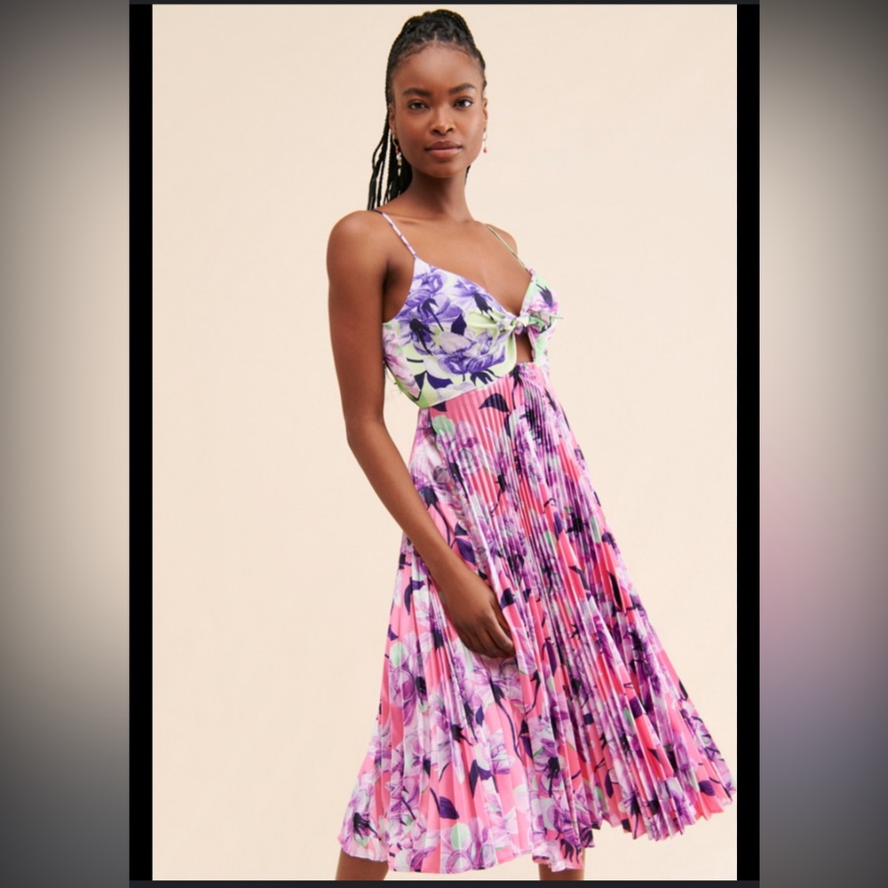 Delfi Quinn Pleated Dress - Picture 2 of 3